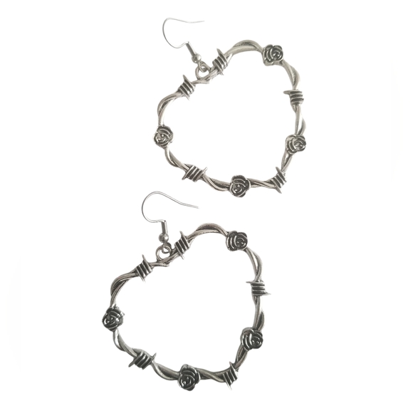 Handcrafted Heart Earrings - Picture 2 of 4